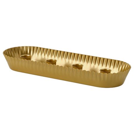 Подсвечник 4-рожковый, золотой, 4 см IKEA VINTERFINT 905.797.65