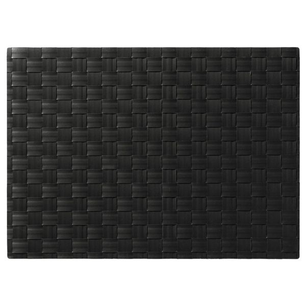 Салфетка под приборы, черный, 46x33 см IKEA УРДЕНТЛИГ 403.721.16 - фото 1