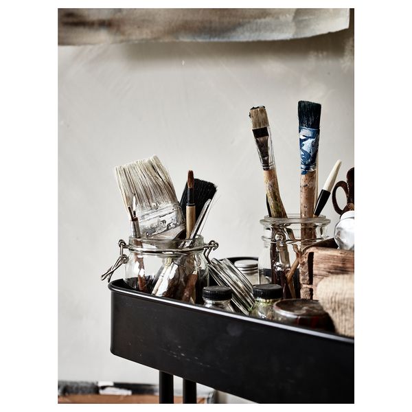 Тележка, черный, 35x45x78 см IKEA RÅSKOG РОСКУГ 903.339.76 - фото 7