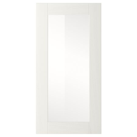 Стеклянная дверь РОСДАЛЬ, белый ясень