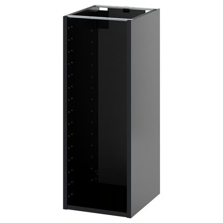 METOD Напольный шкаф - черно-серый 30x37x80 см