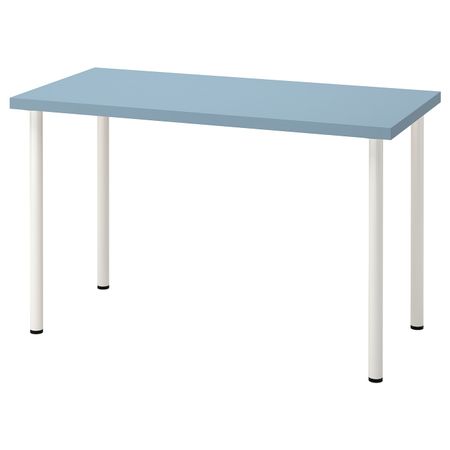 Письменный стол, голубой/белый 120x60 см IKEA LAGKAPTEN ЛАГКАПТЕН / ADILS АДИЛЬС 794.169.73