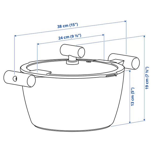IKEA, дополнительный ракурс - схема-чертеж с размерами