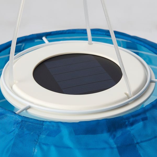 Подвесная светодиодная лампа, для сада/шаровидный синеватый оттенок 30 см IKEA SOLVINDEN СОЛВИДЕН 604.873.57 - фото 2