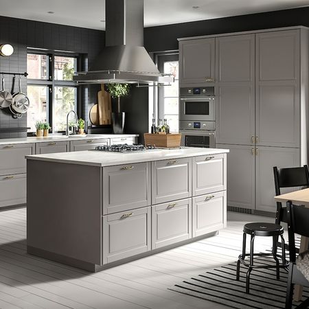 Напольный шкаф/2фасада/3ящика, белый/Будбин серый 80x37 см IKEA METOD МЕТОД / MAXIMERA МАКСИМЕРА 192.327.26