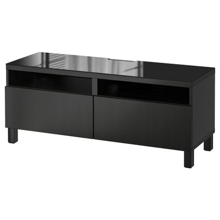 Тумба для ТВ с ящиками, 120x40x48 см, Lappviken черно-коричневый IKEA BESTÅ БЕСТО 591.961.18