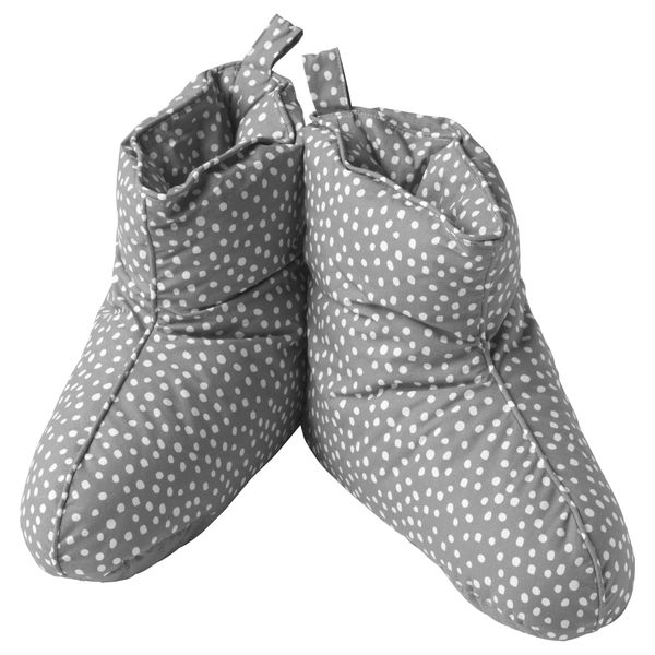 Тапочки ВИНТЕР 2017, серый/белый - схема-чертеж с размерами