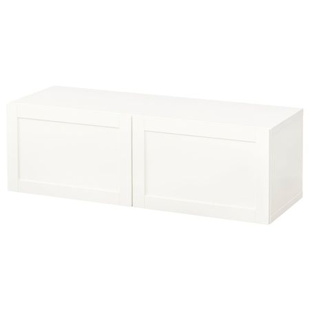 Комбинация настенных шкафов, белый/Ханвикен белый 120x42x38 см IKEA BESTÅ БЕСТО 194.419.23