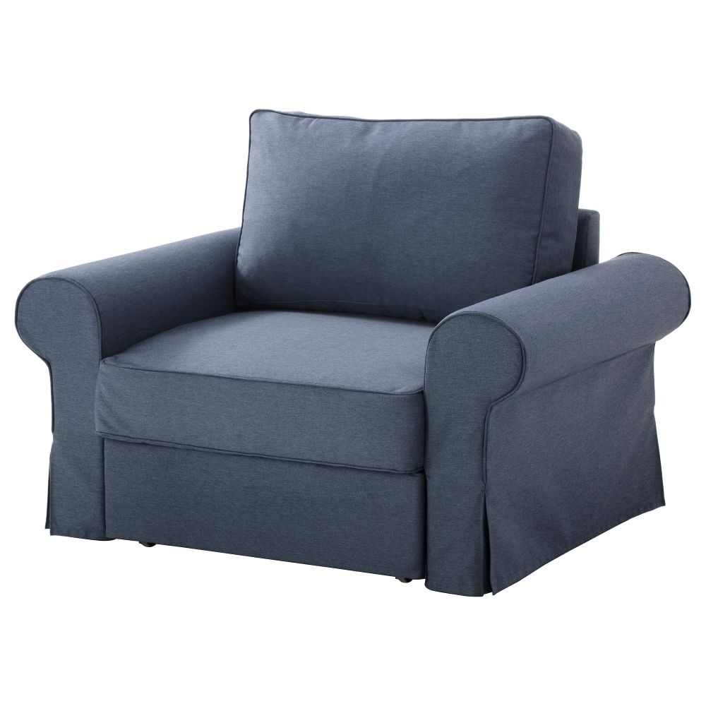 Кресло-кровать БАККАБРУ / МАРИЕБЮ, Йонсбуда синий - фото 1