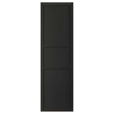 Дверь, черная морилка 60x200 см IKEA LERHYTTAN ЛЕРХЮТТАН 403.564.99