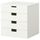 Комбинация для хранения с ящиками СТУВА, белый, белый (60x50x64 см)