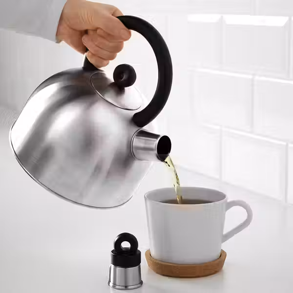 VATTENTÄT Чайник - нержавеющ сталь/чёрный 2 л - фото 4