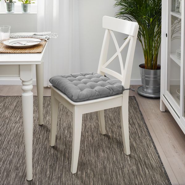 Подушка на стул, 38x38x6.5 см, серый IKEA VIPPÄRT 103.958.07 - фото 3
