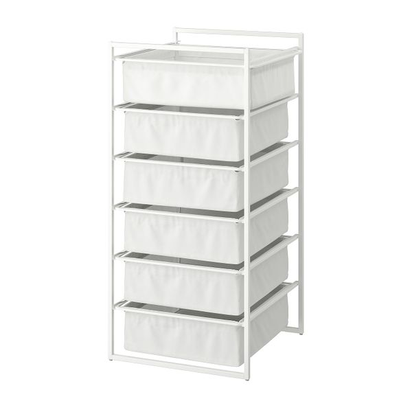 Каркас с текстильными корзинами 50x51x104 см IKEA JONAXEL ЙОНАКСЕЛЬ 792.974.23 - фото 1