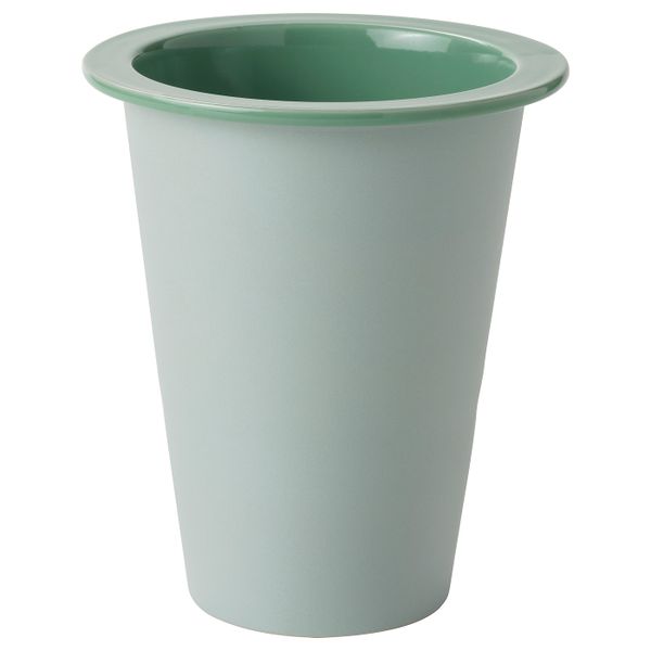 Кашпо, для дома, улицы зеленый 12 см IKEA FNITTRIG ФНИТТРИГ 204.795.33 - фото 1