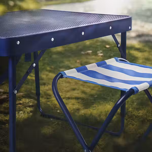 STRANDÖN СТРАНДЁН Складной табурет - синий - фото 4