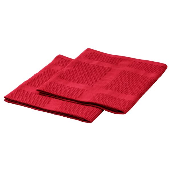 Полотенце кухонное ИРИС, красный (50x70 см) - фото 2