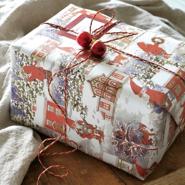 Рулон оберточной бумаги, орнамент «Санта Клаус» синий 3x0.7 м IKEA VINTER 2020 ВИНТЕР 2020 604.714.22 - схема-чертеж с размерами