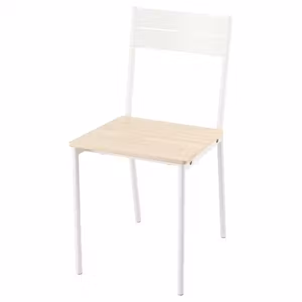 BUSLÄTT БУСЛЭТТ Стул - белый/сосна - фото 1