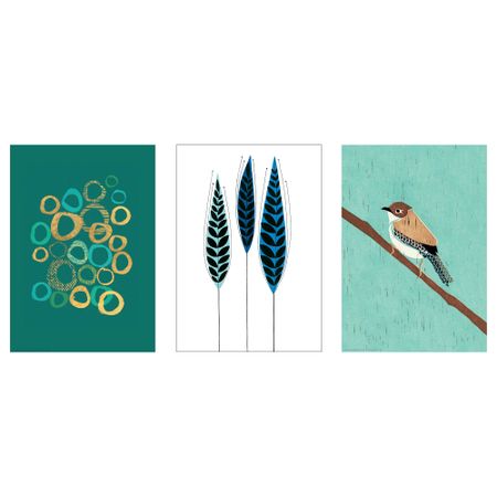 Набор постеров, 3 штуки ТРИЛЛИНГ, Фигуры и формы (21x30 см)