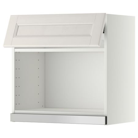 Навесной шкаф для СВЧ-печи МЕТОД, белый, Лаксарби белый