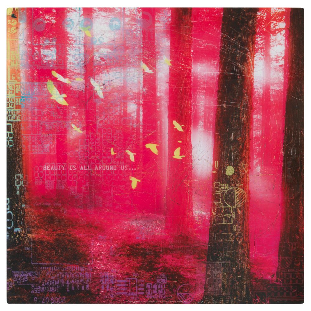 Картина ГЕРЕБУ, в лучах света (50x50 см) - схема-чертеж с размерами