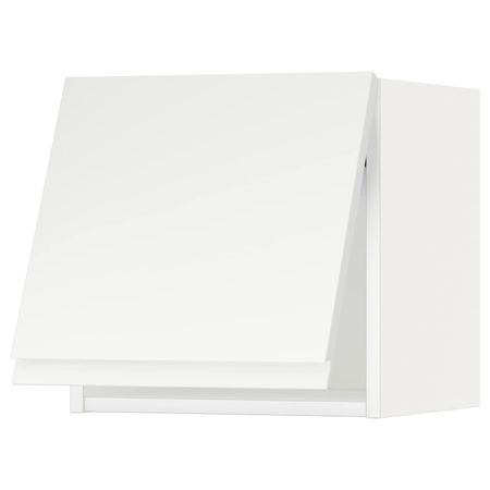 Навесной горизонтальный шкаф, белый/Воксторп матовый белый 40x40 см IKEA METOD МЕТОД 393.938.60