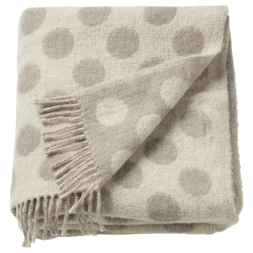 Плед, бежевый 150x200 см IKEA RÅVAROR РОВАРОР 504.618.76 - фото 1