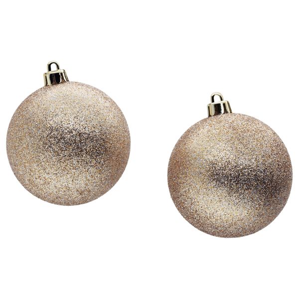 Украшение, шар ВИНТЕР 2017, блеск, золотой (8 см) - фото 1