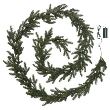 Светодиодная гирлянда, 4 м, с батарейным питанием, искусственный IKEA STRÅLA СТРОЛА 505.325.72
