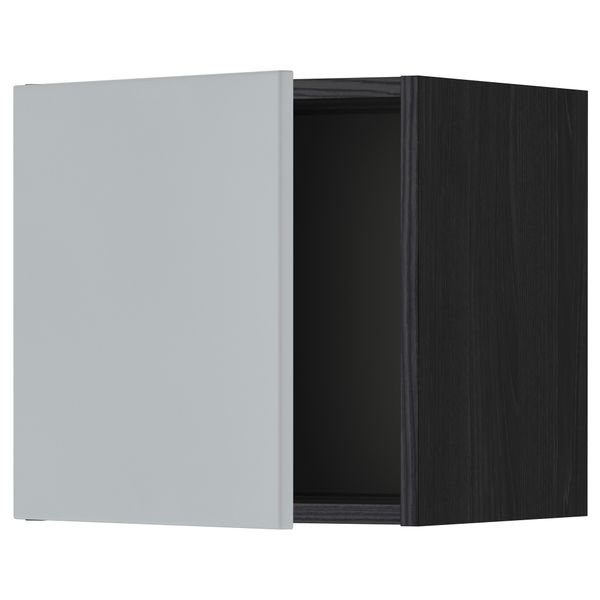 Шкаф навесной МЕТОД, черный, Веддинге серый - схема-чертеж с размерами