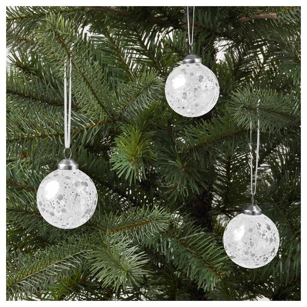 Украшение, шар ВИНТЕР 2017, стекло (6 см) - схема-чертеж с размерами