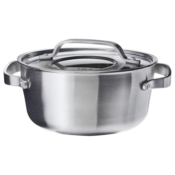 Кастрюля с крышкой СЕНСУЭЛЛ, нержавеющ сталь, серый (4 л) - фото 1