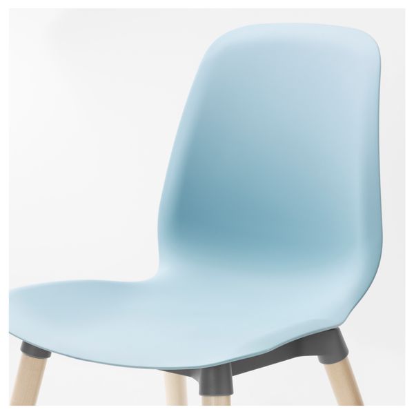 Стул ЛЕЙФ-АРНЕ, голубой, Эрнфрид береза - фото 2