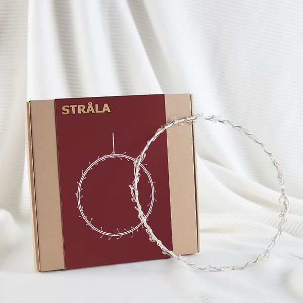 Подвесной светильник, светодиодный, с батарейным питанием/круглой формы 27 см IKEA STRÅLA СТРОЛА 704.786.73 - схема-чертеж с размерами