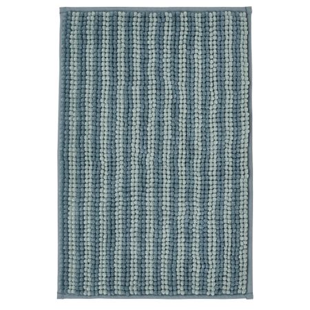 Коврик для ванной, в полоску, синий, 40x60 см IKEA TOFTBO ТОФТБУ 705.410.66