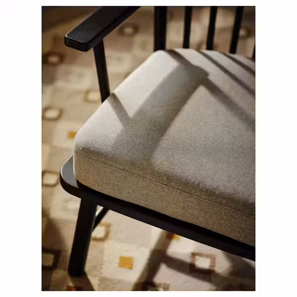 PERSBOL Кресло - чёрный/Tibbleby бежевый/серый - фото 7