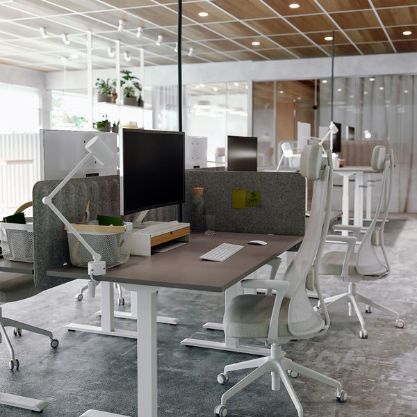 Стол/трансф, серый-белый 140x80 см IKEA RODULF РОДУЛЬФ 993.963.56 - фото 3