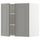 Навесной шкаф с полками, 2 дверцы, белый, Bodbyn серый, 60x60 см IKEA METOD МЕТОД 794.567.18