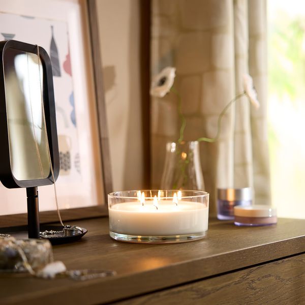 LOTSFÅGEL ЛОТСФОГЕЛЬ Ароматич свеча в стакане, 3 фитиля - фото 2