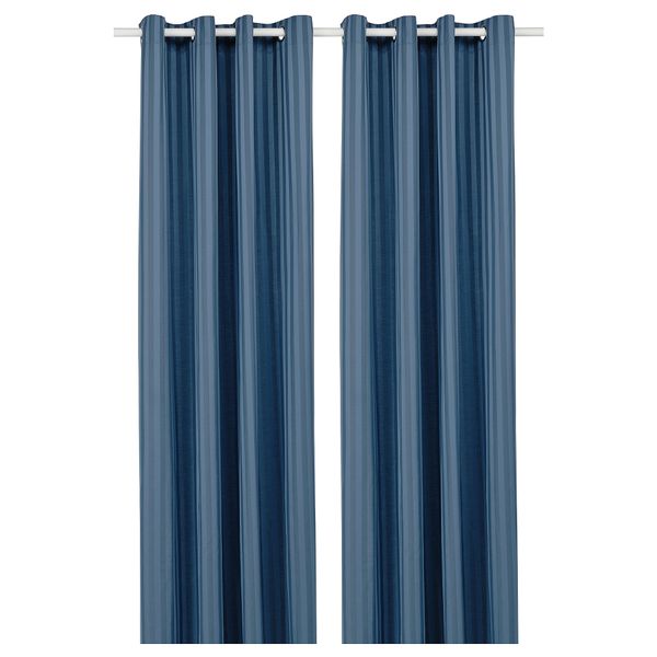 Затемняющие гардины, 2 шт., 145x300 см, синий IKEA MAJRID МАЙРИД 504.698.82 - фото 1