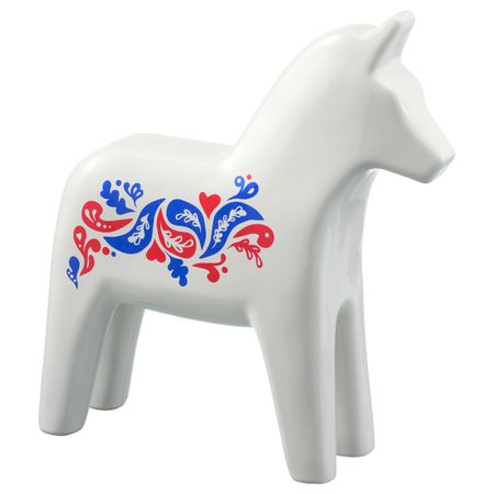 Украшение, лошадь, керамика, белый, 26 см IKEA ВИНТЕРФЕСТ 904.383.94
