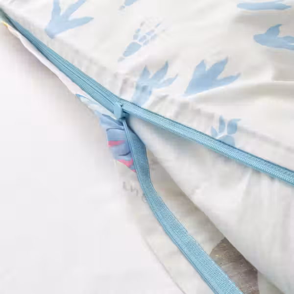 JÄTTELIK Пододеяльник и наволочка - динозавры/белый 150x200/50x60 см - фото 5