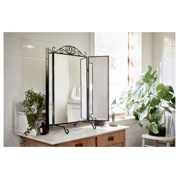 Зеркало настольное, черный 80x74 см IKEA KARMSUND КАРМСУНД 003.692.53 - фото 2
