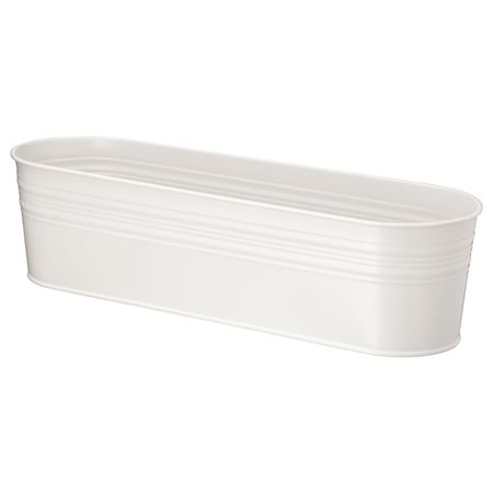 Кашпо, для/дома/улицы, овал белый, 10.5 см IKEA ВИНТЕРФЕСТ 404.346.28