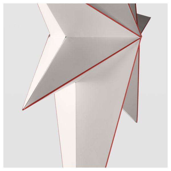 Абажур для подвесного светильника СТРОЛА, белый, красный - схема-чертеж с размерами