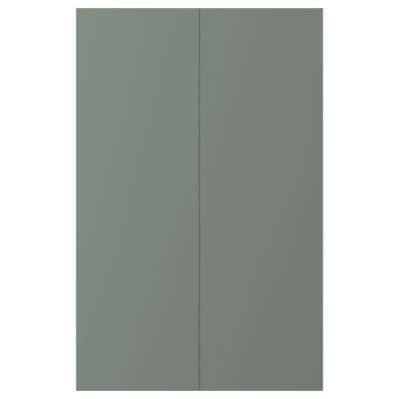 Дверца для напольного углового шкаф, 2 шт., серо-зеленый, 25x80 см IKEA BODARP БОДАРП 704.355.46