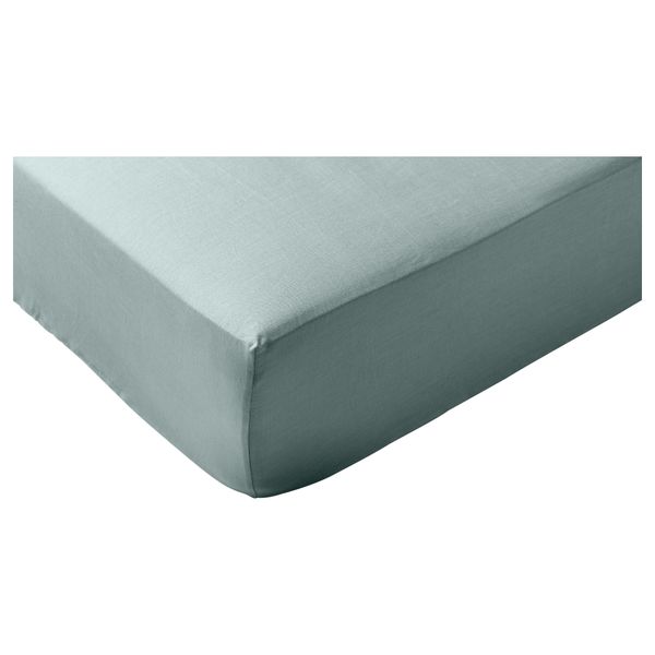 Простыня натяжная ПУДЕРВИВА, зеленый - схема-чертеж с размерами