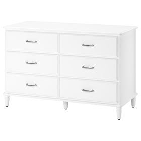 Комод с 6 ящиками, белый, 127x81 см IKEA TYSSEDAL ТИССЕДАЛЬ 202.937.14