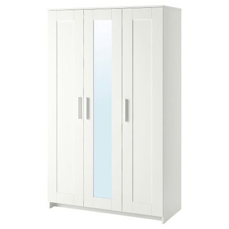Шкаф платяной 3-дверный БРИМНЭС, белый (117x190 см)